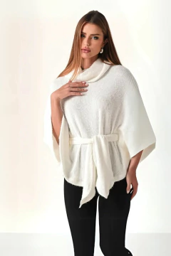 BLUSA EM MALHA TRICOT FELPADA OFFWHITE