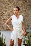 BLUSA DRAPEADA OFF WHITE BRUNA