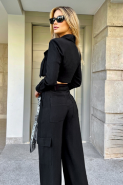 CONJUNTO CARGO ALFAIATARIA PRETO - comprar online