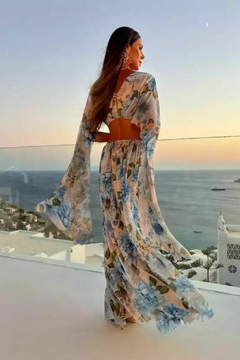 VESTIDO LONGO FLORAL MÁRCIA - comprar online
