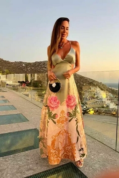 VESTIDO LONGO ESTAMPA FLORAL