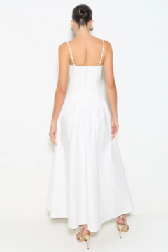 VESTIDO MIDI LETÍCIA OFF WHITE - comprar online
