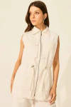 COLETE ALFAIATARIA OFF WHITE LUANA