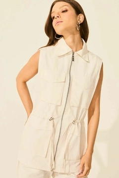 COLETE ALFAIATARIA OFF WHITE LUANA - T Brand Store