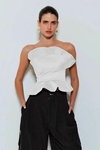 CROPPED ESTRUTURADO OFF WHITE ESTER