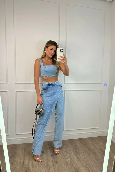 CALÇA WIDE LEG CHIARA JEANS