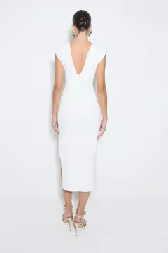 VESTIDO MIDI LUANA OFFWHITE - comprar online