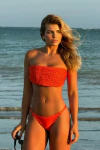 BIQUINI T.Q.C TRANÇADO LARANJA