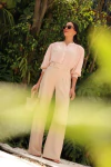 CALÇA WIDE LEG BEGE MANTEIGA
