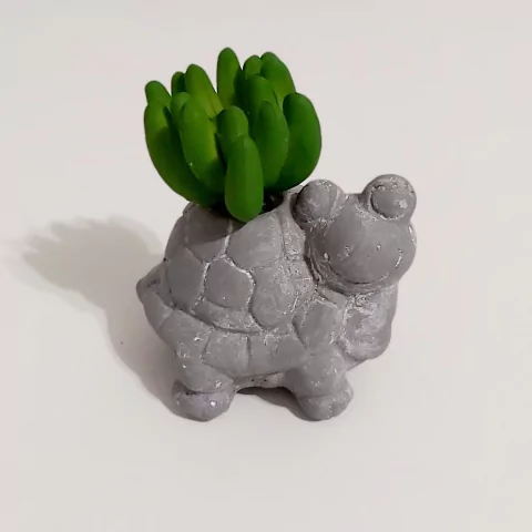 Molde de Silicone para Vaso Mini Tartaruga Ref 1280