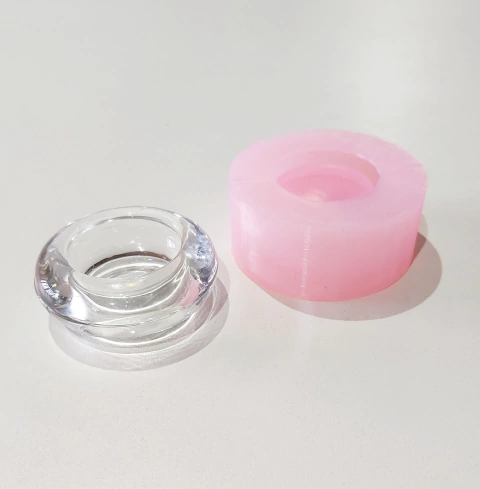 Molde em Silicone Platina para Porta Vela Ref 807