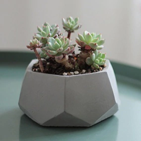 Molde em Silicone Para Vaso Geométrico Ref 555