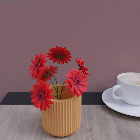 Molde de vaso em Silicone Canelado Ref 1165