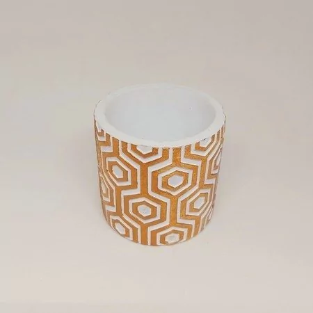 Molde em Silicone Platina para Vaso Textura Ref 1131