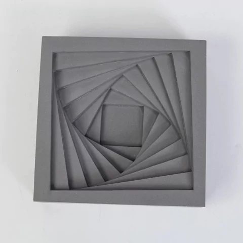 Molde em Silicone para Vaso Geométrico Espiral Ref 0114