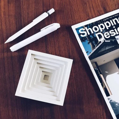 Molde em Silicone para Vaso Geométrico Escadas Ref 0116