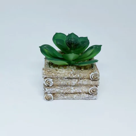 Molde em Silicone para Vaso Cachepot Textura Troncos de Árvore Ref 1127