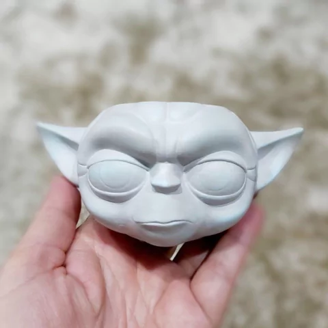 Molde em Silicone para Vaso Yoda Star Wars Ref 769