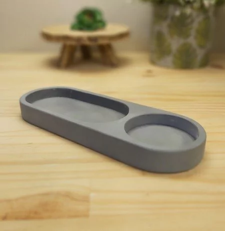 Molde em Silicone de Bandeja ou Base para Objetos Ref 579