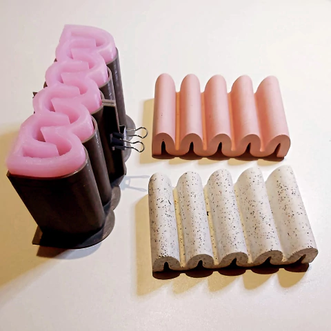 NOVO Molde em Silicone para Saboneteira Mais Ondulada Ref 1146 - buy online