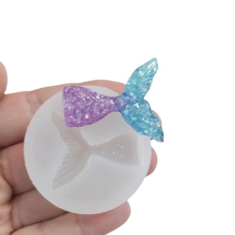 Molde em Silicone Platina Cauda Sereia Ref 1429