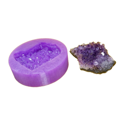 Molde de Pedra Drusa Bruta Pedra Ametista de Quartzo Ref 1371