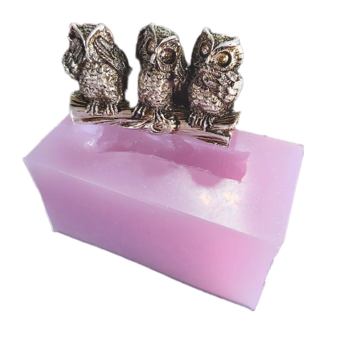 Molde em Silicone Importado Corujas Sábias para Terrário Ref 1464