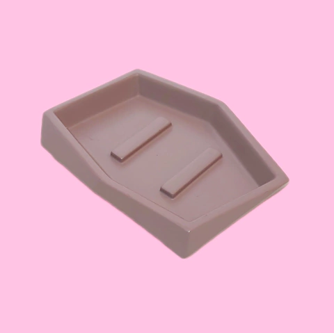 Molde em Silicone Importado de Saboneteira Retangular Ref 1957