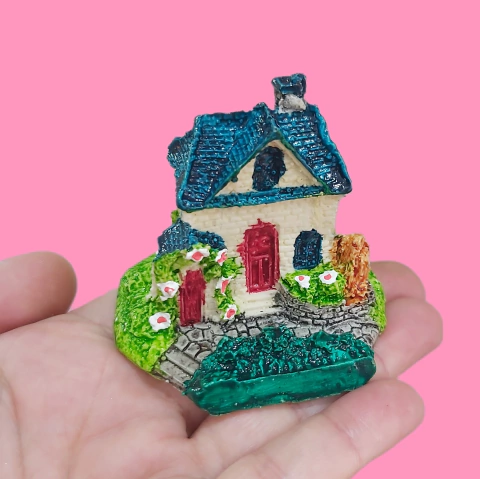 Molde em Silicone Importado Casa P para Decor de Terrário Ref 1962