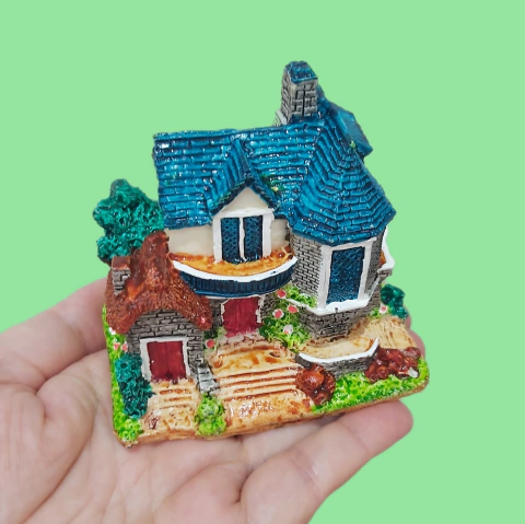 Molde em Silicone Casa G para Decor de Terrário Ref 1959