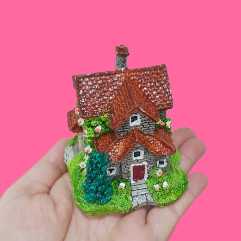 Molde em Silicone Importado Casa G para Decor de Terrário Ref 1960tr