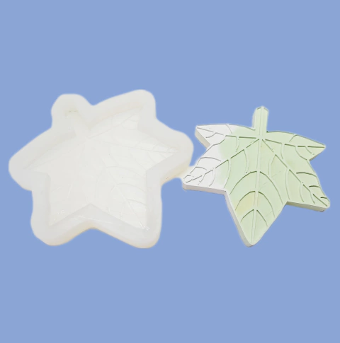 Molde em Silicone Importado para Porta Copos Folha Ref 1202