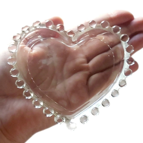 Molde em Silicone Platina de Bandeja Coração Ref 1953