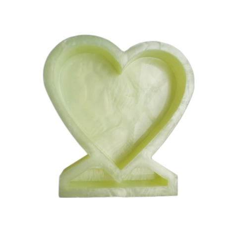 Molde para Eternização de Coração com Base em Silicone Platina Ref 687