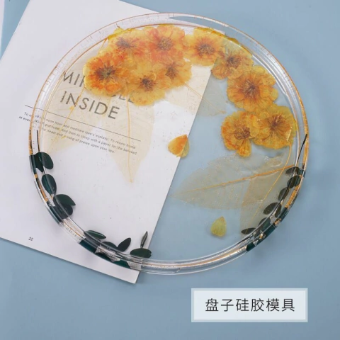 Molde em Silicone de Prato Circular G