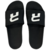 Chanclas Royal Black de color negro con logo Royal en blanco.