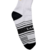 Medias Lasaig Essentials Snow en color blanco con detalles negros y logo visible.