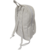Mochila Magnus de cuerina blanca con cremallera y tirantes ajustables.