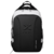 Mochila Nox Luxury Master en color negro y blanco con logo en relieve