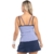 Vista trasera de una mujer usando la musculosa Nox Pro Lavanda
