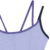 Musculosa Nox Pro Lavanda con tirantes finos en tonos lavanda y azul oscuro.