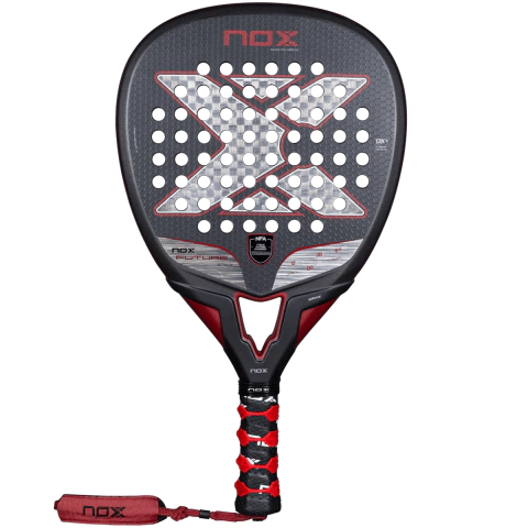 Paleta de pádel Nox Future Attack 12K Alum Eva con diseño moderno y funda de regalo