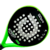 Paleta de pádel Odea ODpro Speed Kids Eva Soft con diseño en negro y verde