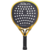Paleta de pádel Siux Electra Elite 4 Eva Hard en color dorado y negro.