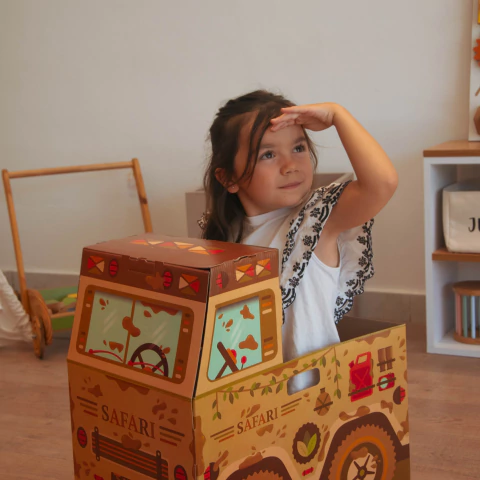 Camiones de carton didácticos