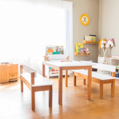JUEGO CARMELA XL (mesa + bancos)