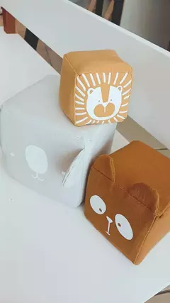 Cubos apilables de tela x 3 - comprar online