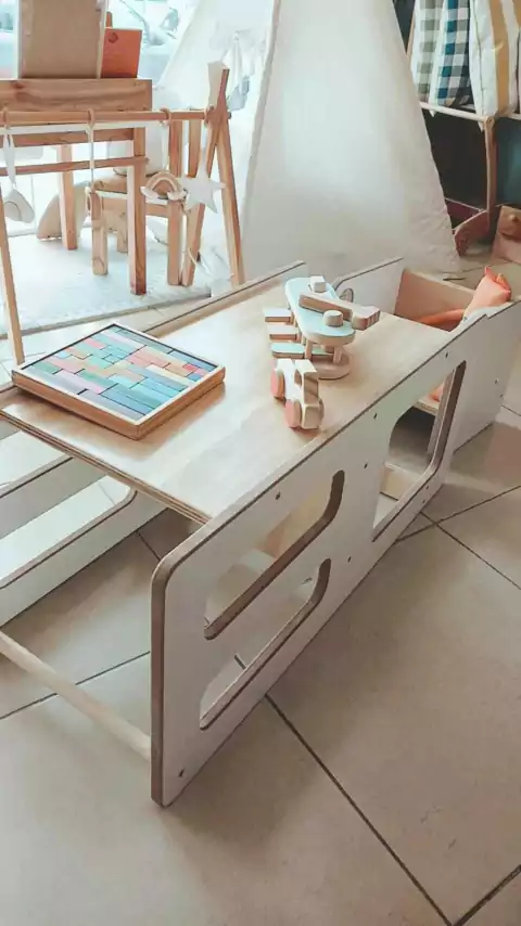 COMBO TORRE APRENDIZAJE + SILLA 3 POSTURAS