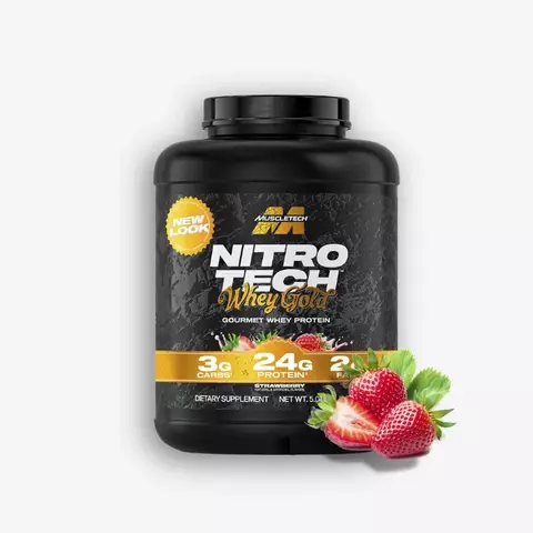 NItrotech 100% Whey Gold de Muscletech 5 lbrs sabor cookies and cream - comprar en línea