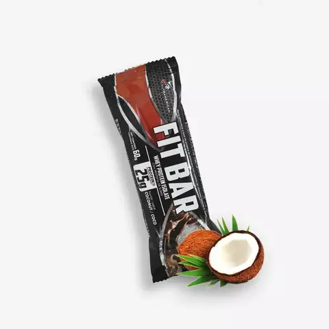1 Unidad Fit Bar Sabor Coco Barra De Proteína Snack Nutritivo